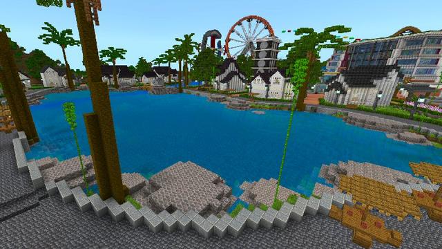Screenshot of the Minecraft Bedrock Marketplace product Palm Resort created by Shaliquinn's Schematics.