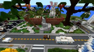 Screenshot of the Minecraft Bedrock Marketplace product Pet Town created by Shaliquinn's Schematics.