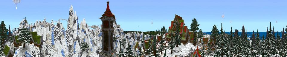 Panorama of the Minecraft Bedrock Marketplace product Present Delivery created by Shaliquinn's Schematics.