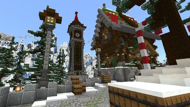 Screenshot of the Minecraft Bedrock Marketplace product Present Delivery created by Shaliquinn's Schematics.