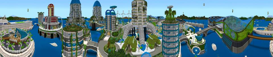 Panorama of the Minecraft Bedrock Marketplace product Project Venus created by Shaliquinn's Schematics.