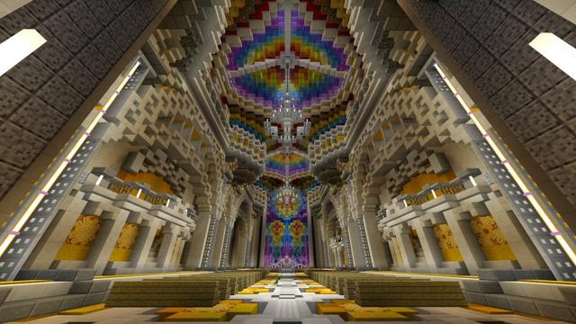 Screenshot of the Minecraft Bedrock Marketplace product Radiant Cathedral created by Shaliquinn's Schematics.