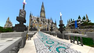 Screenshot of the Minecraft Bedrock Marketplace product Radiant Cathedral created by Shaliquinn's Schematics.
