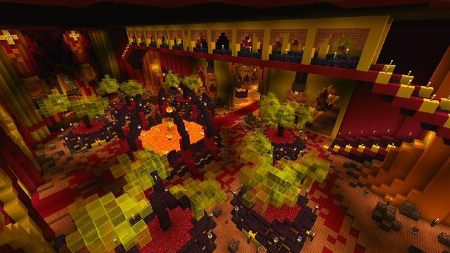 Screenshot of the Minecraft Bedrock Marketplace product Realm of Fire created by Shaliquinn's Schematics.