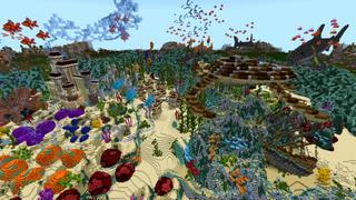Screenshot of the Minecraft Bedrock Marketplace product Rockfish Reef created by Shaliquinn's Schematics.