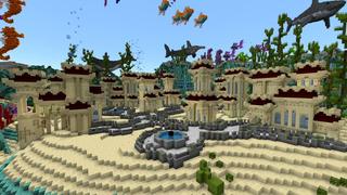 Screenshot of the Minecraft Bedrock Marketplace product Rockfish Reef created by Shaliquinn's Schematics.