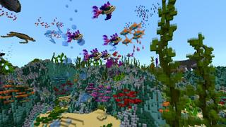 Screenshot of the Minecraft Bedrock Marketplace product Rockfish Reef created by Shaliquinn's Schematics.