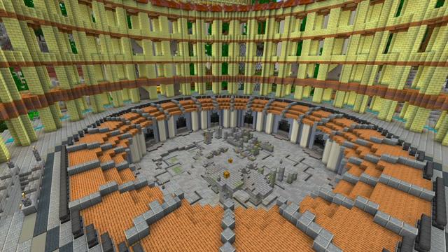Screenshot of the Minecraft Bedrock Marketplace product Roman Temple created by Shaliquinn's Schematics.
