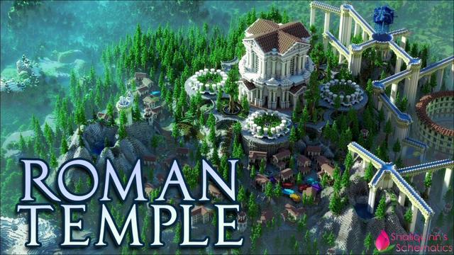Thumbnail of the Minecraft Bedrock Marketplace product Roman Temple created by Shaliquinn's Schematics.