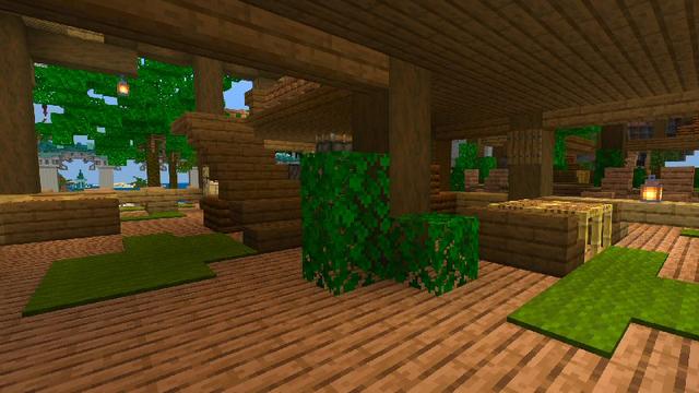 Screenshot of the Minecraft Bedrock Marketplace product Sandy Resort created by Shaliquinn's Schematics.