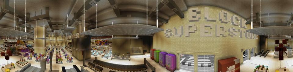 Panorama of the Minecraft Bedrock Marketplace product SchnoopsyVille created by Shaliquinn's Schematics.
