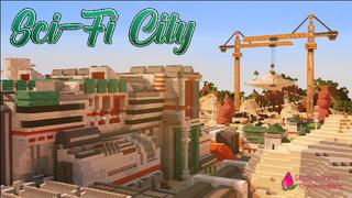 Thumbnail of the Minecraft Bedrock Marketplace product Ville de science-fiction created by Shaliquinn's Schematics.