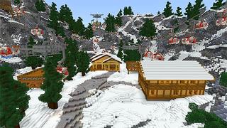 Screenshot of the Minecraft Bedrock Marketplace product Ski Resort created by Shaliquinn's Schematics.