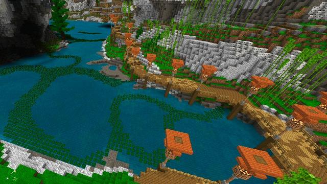 Screenshot of the Minecraft Bedrock Marketplace product Sky Reach created by Shaliquinn's Schematics.