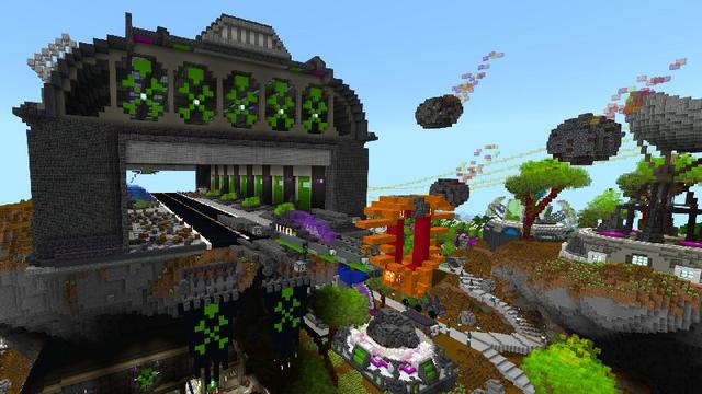 Screenshot of the Minecraft Bedrock Marketplace product Space Pirates created by Shaliquinn's Schematics.