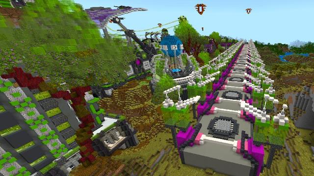 Screenshot of the Minecraft Bedrock Marketplace product Space Pirates created by Shaliquinn's Schematics.