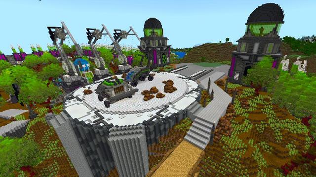 Screenshot of the Minecraft Bedrock Marketplace product Space Pirates created by Shaliquinn's Schematics.