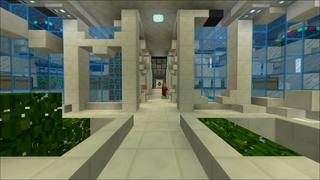 Screenshot of the Minecraft Bedrock Marketplace product Space Station 0077 created by Shaliquinn's Schematics.