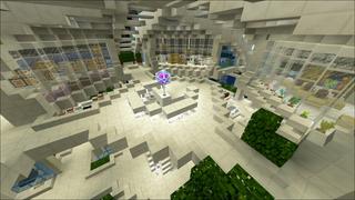 Screenshot of the Minecraft Bedrock Marketplace product Space Station 0077 created by Shaliquinn's Schematics.