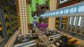 Screenshot of the Minecraft Bedrock Marketplace product Spaceport 0077 created by Shaliquinn's Schematics.