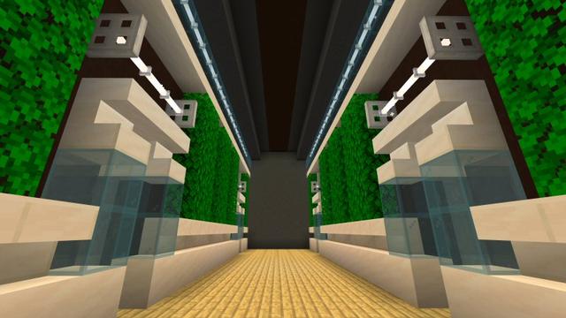 Screenshot of the Minecraft Bedrock Marketplace product Spaceship 0077 created by Shaliquinn's Schematics.