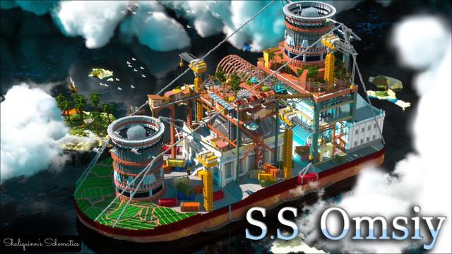 Thumbnail of the Minecraft Bedrock Marketplace product SS Omsiy created by Shaliquinn's Schematics.
