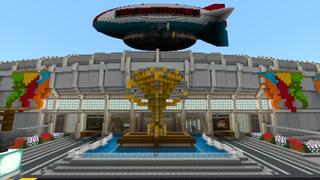 Screenshot of the Minecraft Bedrock Marketplace product Stadium City created by Shaliquinn's Schematics.