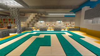 Screenshot of the Minecraft Bedrock Marketplace product Stadium City created by Shaliquinn's Schematics.