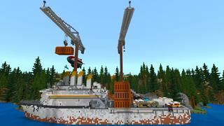 Screenshot of the Minecraft Bedrock Marketplace product Stadium City created by Shaliquinn's Schematics.