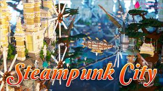 Thumbnail of the Minecraft Bedrock Marketplace product Steampunk City created by Shaliquinn's Schematics.