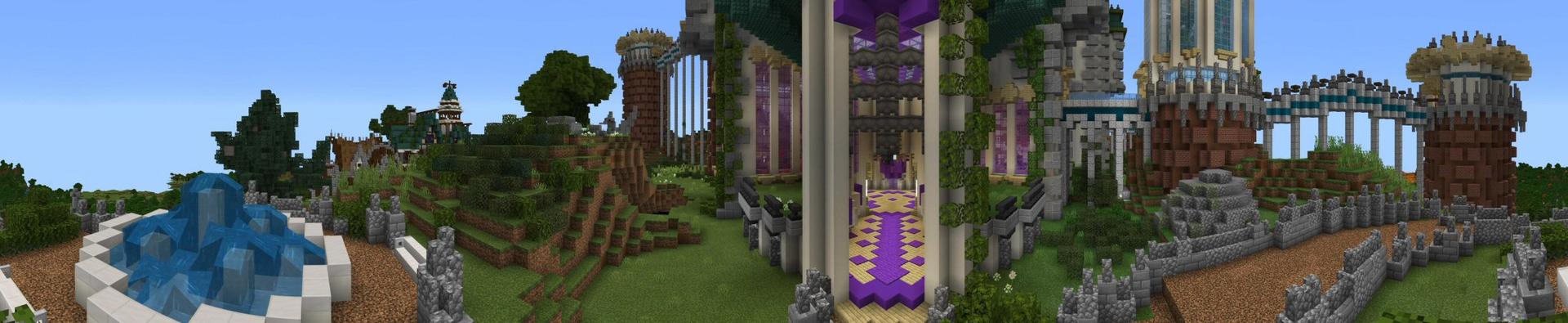 Panorama of the Minecraft Bedrock Marketplace product Stonecliff created by Shaliquinn's Schematics.