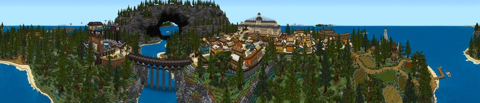Panorama of the Minecraft Bedrock Marketplace product Diversión de verano created by Shaliquinn's Schematics.