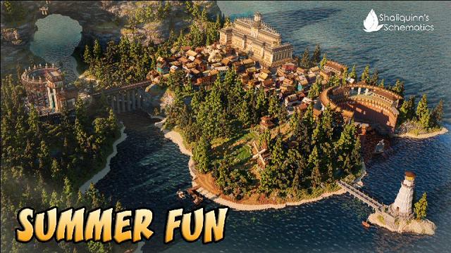 Thumbnail of the Minecraft Bedrock Marketplace product Summer Fun created by Shaliquinn's Schematics.