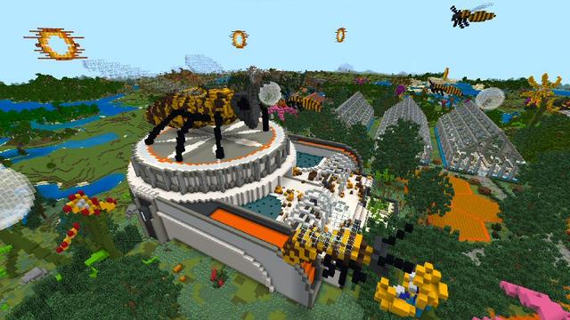Screenshot of the Minecraft Bedrock Marketplace product The Apiary created by Shaliquinn's Schematics.