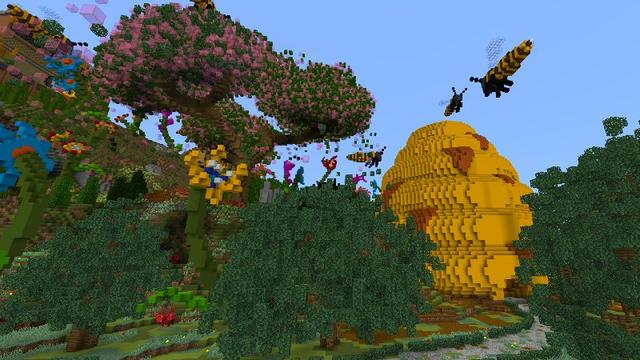 Screenshot of the Minecraft Bedrock Marketplace product The Apiary created by Shaliquinn's Schematics.