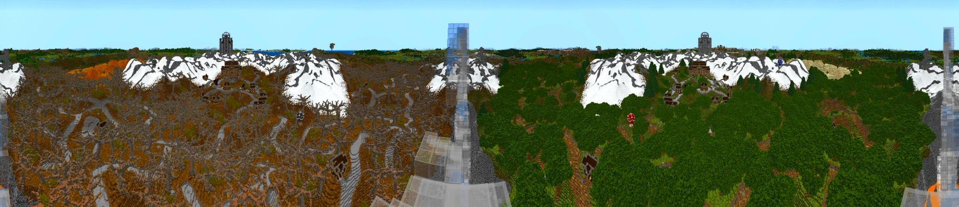 Panorama of the Minecraft Bedrock Marketplace product The Last Block Master created by Shaliquinn's Schematics.