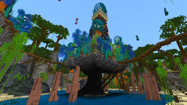 Screenshot of the Minecraft Bedrock Marketplace product The Lost Land of Mythica created by Shaliquinn's Schematics.