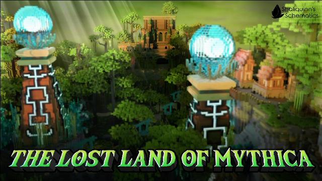 Thumbnail of the Minecraft Bedrock Marketplace product Le pays perdu de Mythica created by Shaliquinn's Schematics.