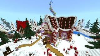 Screenshot of the Minecraft Bedrock Marketplace product The North Pole created by Shaliquinn's Schematics.