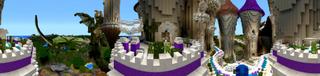 Panorama of the Minecraft Bedrock Marketplace product Thistledown Keep created by Shaliquinn's Schematics.
