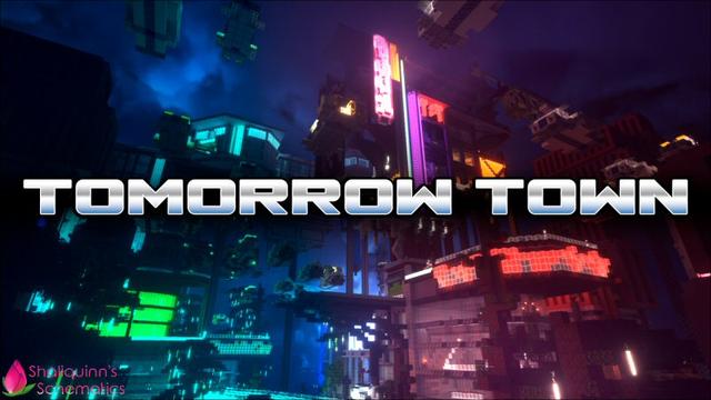 Thumbnail of the Minecraft Bedrock Marketplace product Tomorrow Town created by Shaliquinn's Schematics.