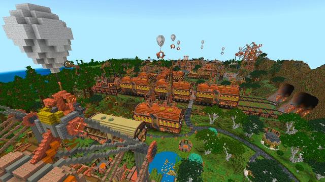 Screenshot of the Minecraft Bedrock Marketplace product Traintanic created by Shaliquinn's Schematics.
