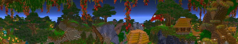 Panorama of the Minecraft Bedrock Marketplace product Tree of Life created by Shaliquinn's Schematics.