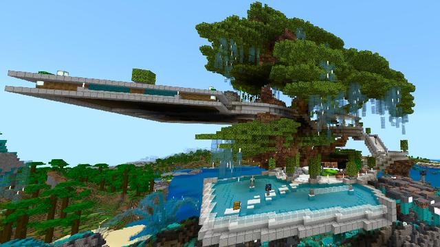 Screenshot of the Minecraft Bedrock Marketplace product Treetop Estate created by Shaliquinn's Schematics.