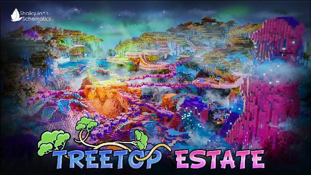 Thumbnail of the Minecraft Bedrock Marketplace product Treetop Estate created by Shaliquinn's Schematics.