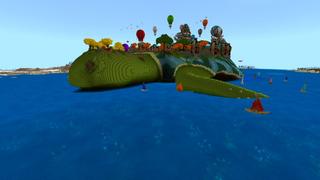Screenshot of the Minecraft Bedrock Marketplace product Turtle Island created by Shaliquinn's Schematics.