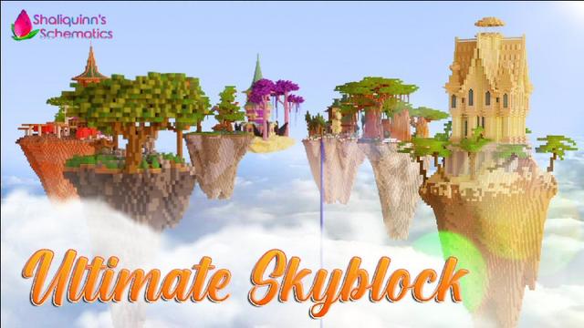 Thumbnail of the Minecraft Bedrock Marketplace product Ultimate Skyblock created by Shaliquinn's Schematics.