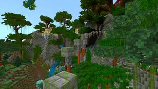 Screenshot of the Minecraft Bedrock Marketplace product Verdant Jungle created by Shaliquinn's Schematics.