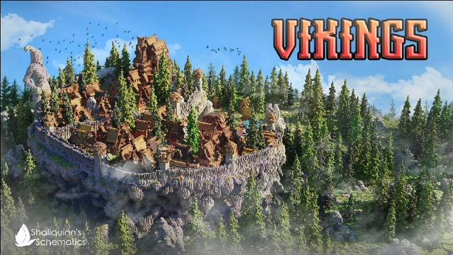 Thumbnail of the Minecraft Bedrock Marketplace product Vikings created by Shaliquinn's Schematics.