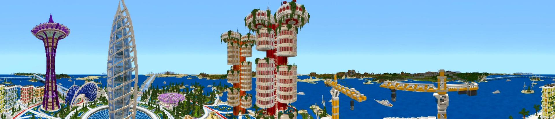 Panorama of the Minecraft Bedrock Marketplace product Viva created by Shaliquinn's Schematics.